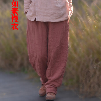 女式民族風(fēng)棉褲