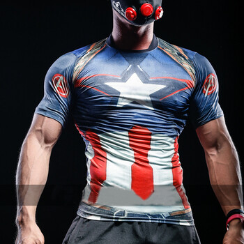 赫搏（HEBO DESIGN） 短袖 男士T恤 美國隊長(cháng) XL，L，M，XXL