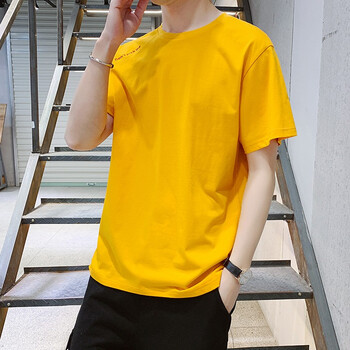 軒仕奇（Xuanshiqi） 短袖 男士T恤 黃色-SY32 