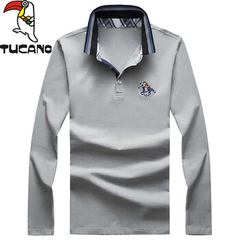 啄木鳥(niǎo)（TUCANO） 長(cháng)袖 男士T恤 T392灰色丨長(cháng)袖 