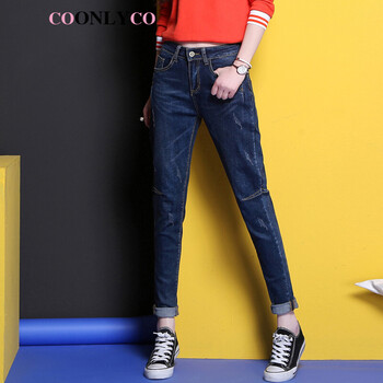 COONLYCO  哈倫褲 女 長(cháng)褲 牛仔褲