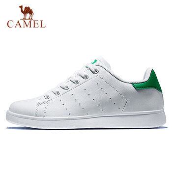 駱駝（CAMEL）板鞋男款白/綠 44，45，35，36，37，38，39，40，41，42，43