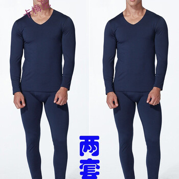 火拳（HUOQUAN） 長(zhǎng)袖 男士T恤 HE無(wú)痕套裝藏青+藏青 