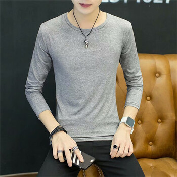 古萊登（GODLIKE） 長袖 男士T恤 灰色圓領(lǐng)長袖 XL，L，XXXL，XXL，M
