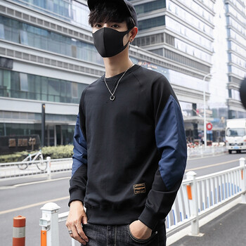 VDEV 長袖 男士T恤 黑色 