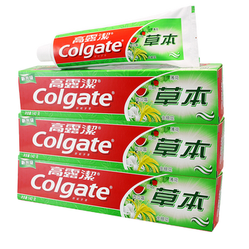 牙膏高露潔草
