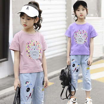休閑套裝短袖中褲女