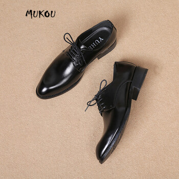 慕扣（MUKOU）男士黑色 38
