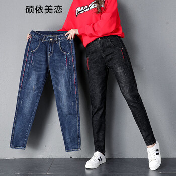 單褲筒牛仔褲