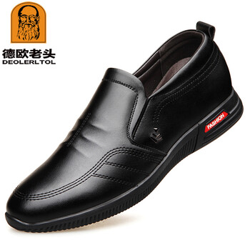 德歐老頭（DEOLERLTOL）男士DF9185單鞋增高黑色 37