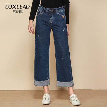 洛詩琳（LUXLEAD）  直筒褲 女 長褲 牛仔褲