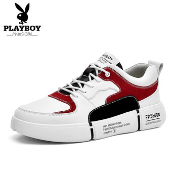 花花公子（PLAYBOY）男士白/紅 37
