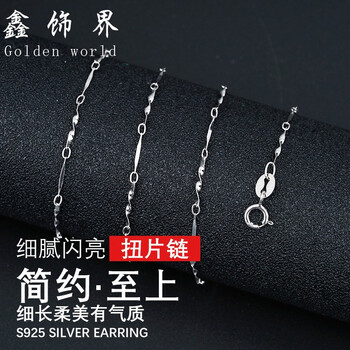 純銀蛇骨項(xiàng)鏈男