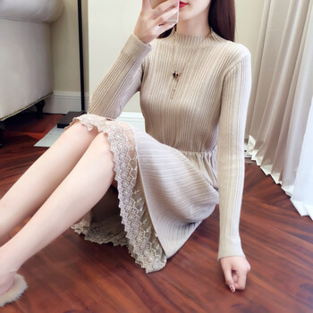 孕婦過膝連衣裙