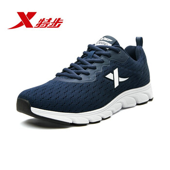 特步（XTEP）跑步鞋網(wǎng)面-蘭白-9399 44，39，40，41，42，43