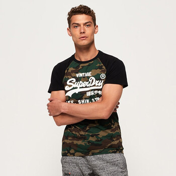 Superdry 短袖 男士T恤 迷彩色 