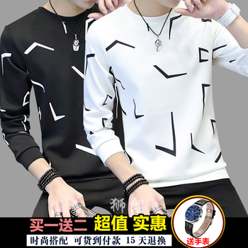 咔獅瀾 長袖 男士T恤 大鉤白+黑 S，XL，L，XXL，M