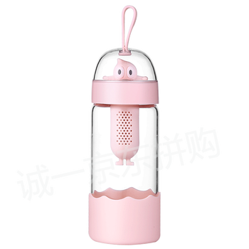 圓形雙層玻璃杯，喝水也要美美噠