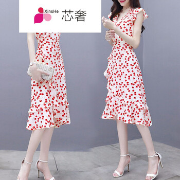 荷葉袖連衣裙，微胖女神的福音