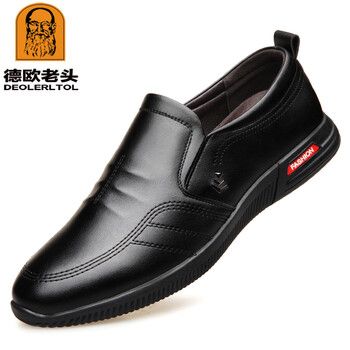 德歐老頭（DEOLERLTOL）男士DF918單鞋平跟黑色 37