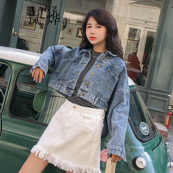 女高腰夾克外套
