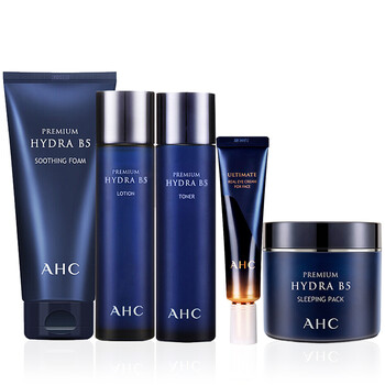 AHC套裝/禮盒控油平衡，細(xì)致毛孔，淡化黑眼圈，抗皺，提拉緊致，保濕，深層清潔，補(bǔ)水