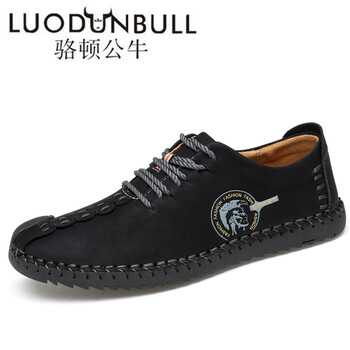 駱頓公牛（LUODUNBULL）男士601黑色系帶-四季款式 46