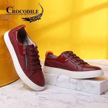 鱷魚恤（CROCODILE）男士酒紅色WG6213017Z 
