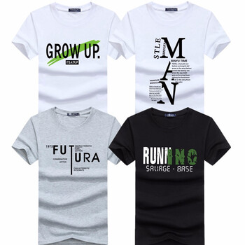 過迭 短袖 男士T恤 HTY短袖UP白+大M白+FT灰+R字母黑 S，XL，L，XXL，XXXL，M