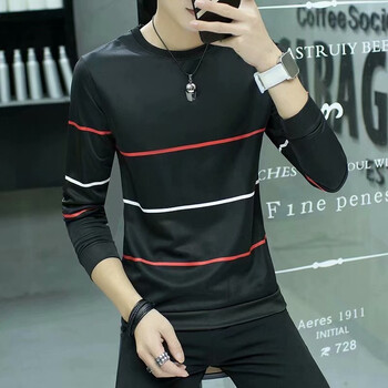 凌登（LingDeng） 長袖 男士T恤 黑色 XL，L，XXXL，M，XXL