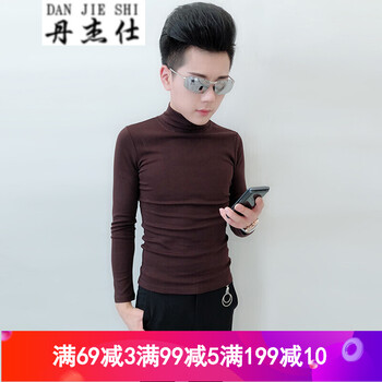 丹杰仕（DANJIESHI） 長袖 男士T恤 咖啡色 XL，L，M，XXXL，XXL