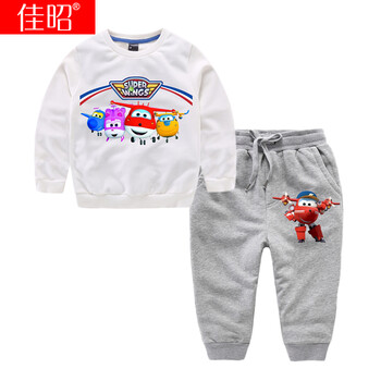 兒童加絨白色衣服