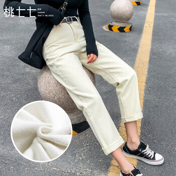 桃七七 高腰 直筒褲 女 長褲 休閑褲