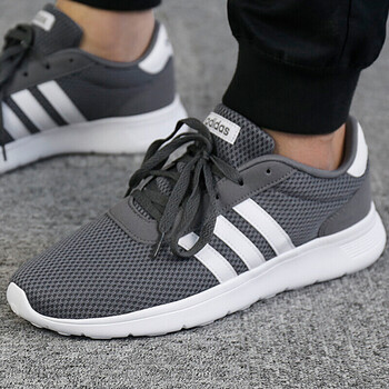 阿迪達(dá)斯（Adidas）跑步鞋B43732灰色LITE RACER 39