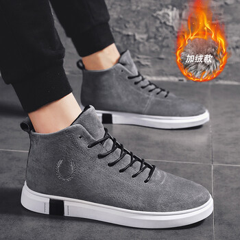 其他品牌男士灰色-高幫加絨599-1-YC 41