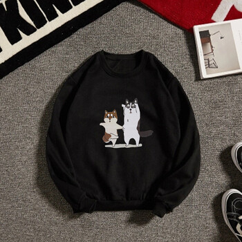 古萊登（GODLIKE） 長袖 男士T恤 純黑貓狗衛(wèi)衣 S，XL，L，XXXL，XXL，M