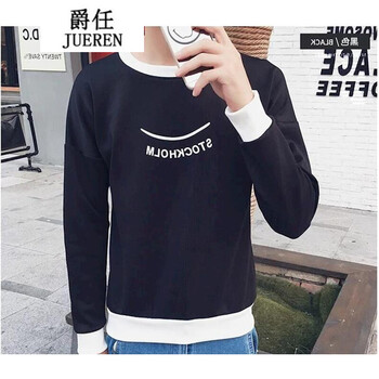 騎士普?。≒utino Rider） 長袖 男士T恤 TO2笑臉長袖黑色 S，XL，L，M，XXL