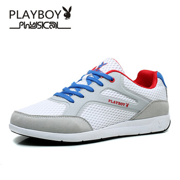花花公子（PLAYBOY）男士白/淺灰雙網(wǎng) 42