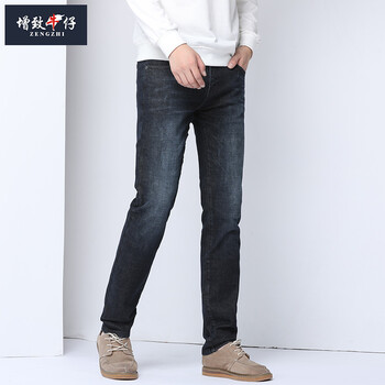 增致牛仔（zengzhi） 小腳褲 商務(wù)休閑 男士牛仔褲
