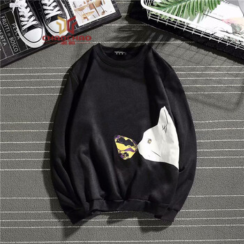 C2潮朝（C2 CHAOZHAO） 長(zhǎng)袖 男士T恤 黑色W207 XL，L，XXL，M，XXXL