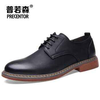 普若森（Precentor）男士黑色 （增高款） 38