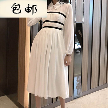 修身雪紡連衣裙，告別微胖界煩惱