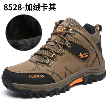 賞情（SHANGQING）男士8528高幫棉鞋棕色 39