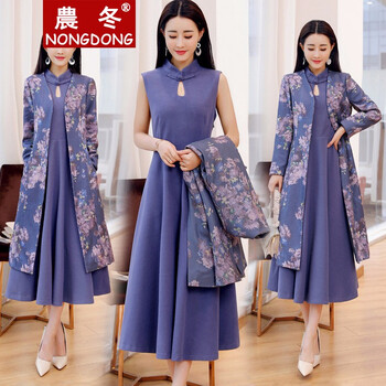 農(nóng)冬  印花 連衣裙
