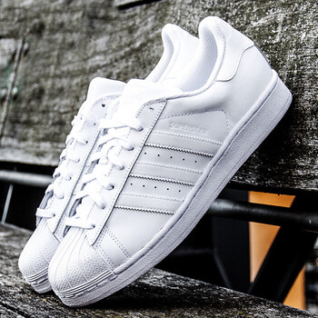 阿迪達(dá)斯（Adidas）板鞋B27136/白色貝殼頭 42
