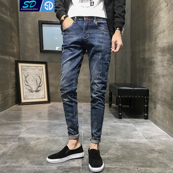 SD 小腳褲 青春休閑 男士牛仔褲