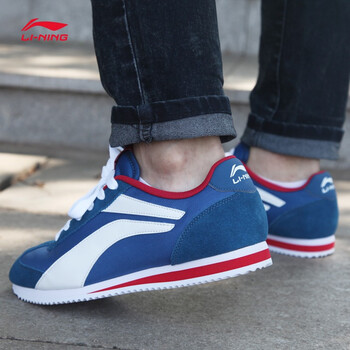 李寧（LI-NING）跑步鞋藍(lán)色 42