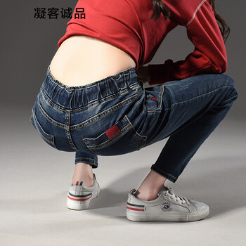 牛仔褲薄款女長褲包郵