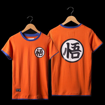木村三社（MuCunSanShe） 短袖 男士T恤 橙色-龍珠-01悟空 