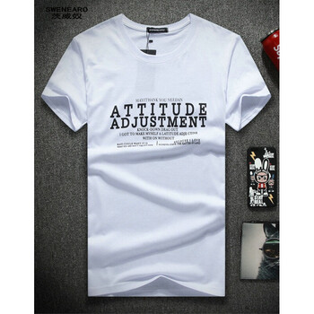 茨威奴（SWENEARO） 短袖 男士T恤 白色 S，XL，L，加大，XXXL，XXL，M